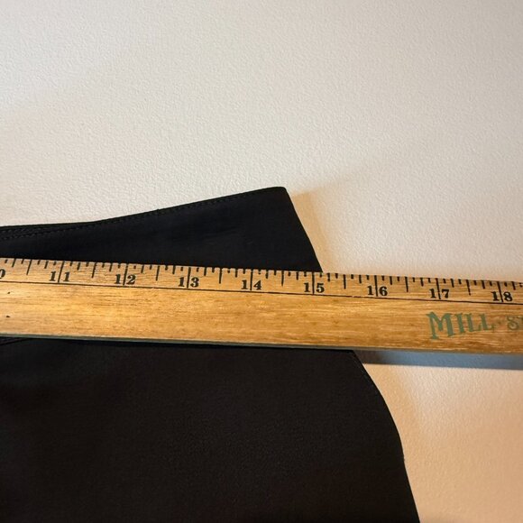 St John Women 8 Dress Pant Straight Leg Press Pleated Black Minimalist Classic - Picture 8 of 12